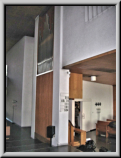 Spieltisch an der Wand im Nonnenchor