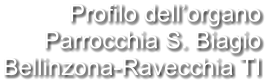 Profilo dell’organo Parrocchia S. Biagio Bellinzona-Ravecchia TI