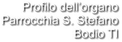 Profilo dell’organo Parrocchia S. Stefano Bodio TI