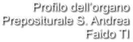 Profilo dell’organo Prepositurale S. Andrea Faido TI