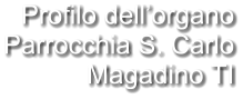 Profilo dell’organo Parrocchia S. Carlo Magadino TI