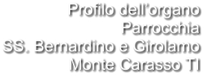 Profilo dell’organo Parrocchia SS. Bernardino e Girolamo Monte Carasso TI