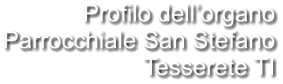 Profilo dell’organo Parrocchiale San Stefano Tesserete TI