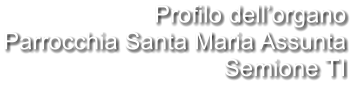 Profilo dell’organo Parrocchia Santa Maria Assunta Semione TI