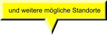 und weitere mögliche Standorte